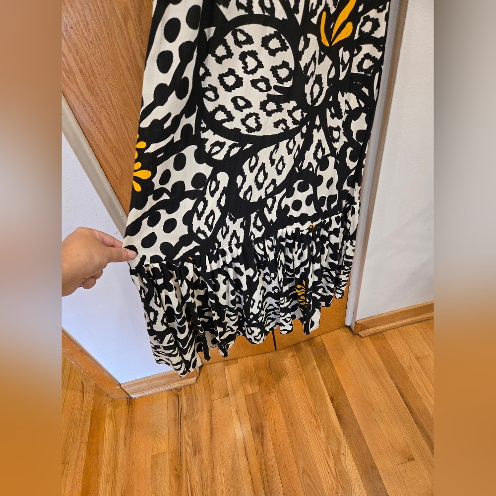 Farm Rio For Anthropologie Flutter-Sleeved Maxi Dress Sz XS - Picture 12 of 15